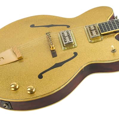 1964 Gretsch 6120 Chet Atkins Country Gentleman Refin Gold Sparkle Top #69581 image 2
