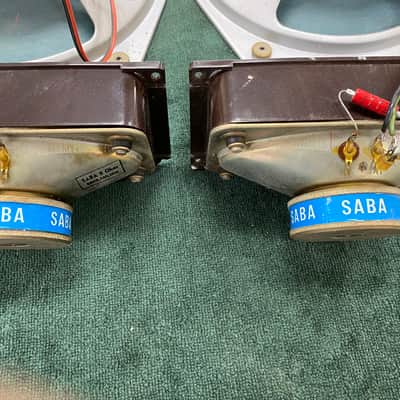 Pair of Saba Green Cone Woofers and Tweeters 5 Ohm Version in Excellent + Cond. image 9