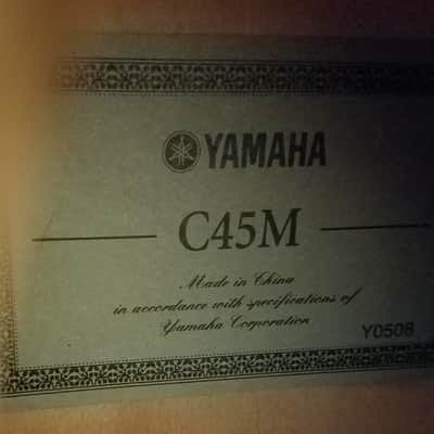 Yamaha C45M  2008 Matte Finish Classical Guitar image 3