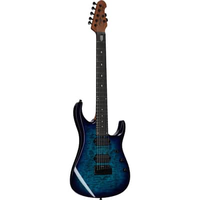 Sterling by Music Man John Petrucci JP157DQM Electric Guitar (with Gig Bag), Cerulean Blue image 6