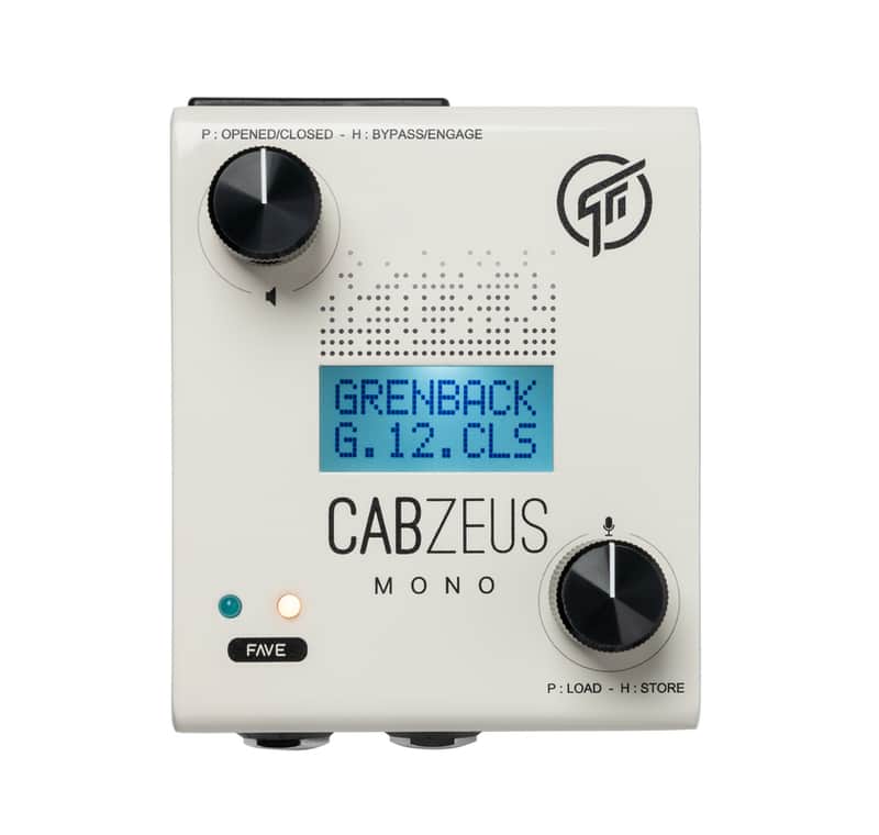 GFI System Cabzeus MONO Speaker Simulator + DI Box 2019 White.  "Authorized Dealer" image 1