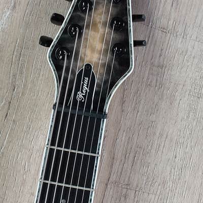 Mayones Regius 8 8-String Baritone Scale Electric Guitar Quilted Maple Top Trans Negative Fade Burst image 3