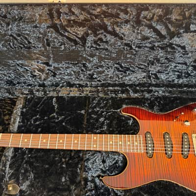 Tom Anderson Drop Top Orange Burnished Burst with Bindings image 15