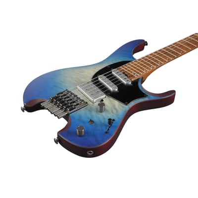 Ibanez Standard QX54QM-BSM Quest Blue Sphere Burst Matte - Electric Guitar image 6