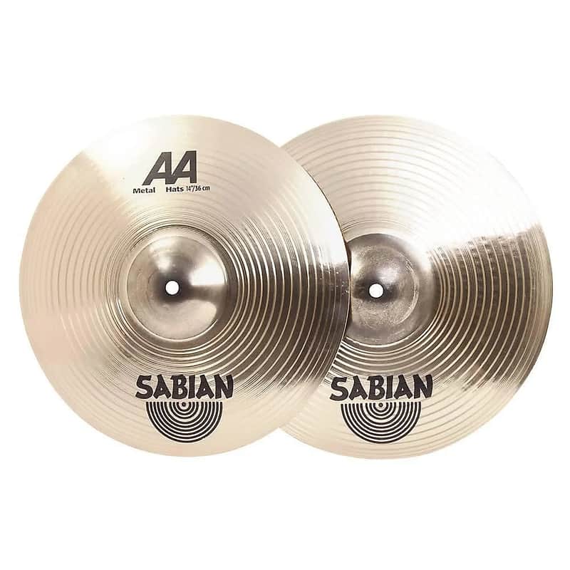 Sabian 14" AA Metal Hi Hat Cymbals (Pair) 2012 - 2014 image 1