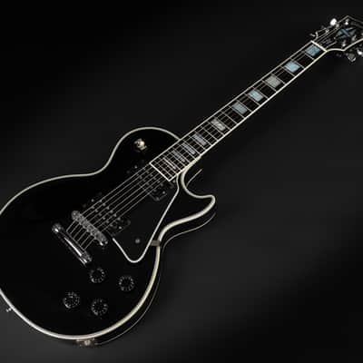 2012 Gibson Custom Shop Les Paul Custom with Chrome Hardware - Ebony | USA Black Beauty Open Coil 490R 498T Humbucker Pickups Long Neck Tenon | CoA OHSC image 5