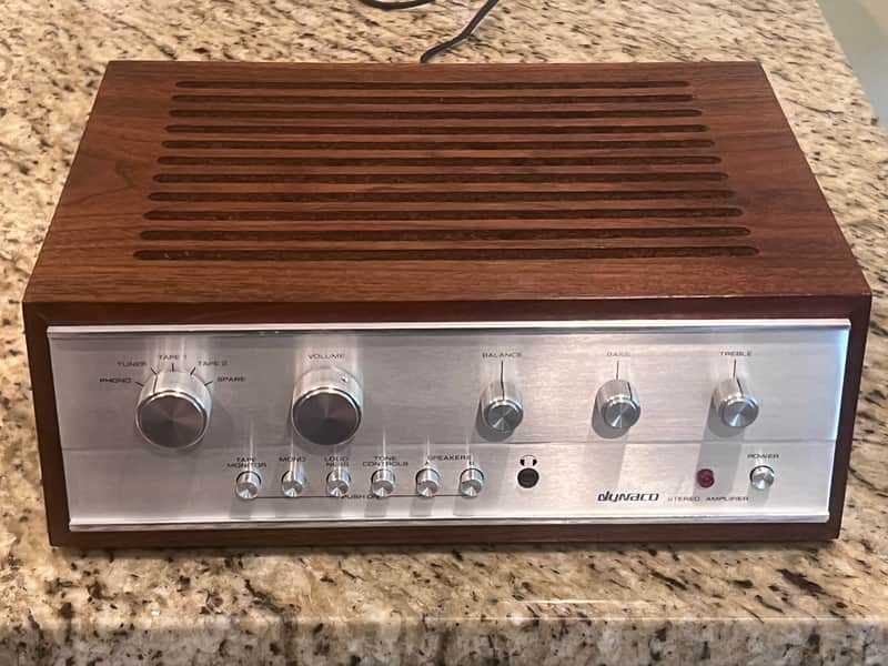 Dynaco SCA-50 amplifier W/ Rare Wood Case (Serviced)