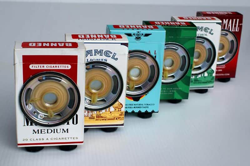 cigarette pack guitar amp Smokey Amp Recycled Cigarette Box Guitar Amplifier