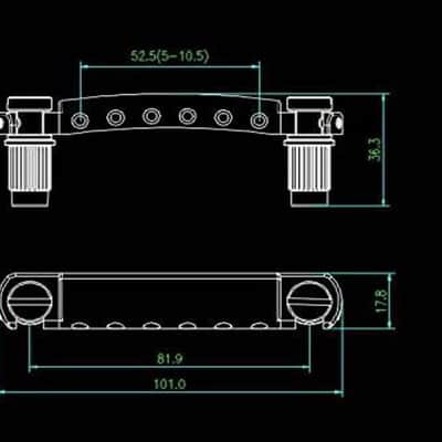 Guitar Tune-O-Matic Bridge and Stop Bar Tailpiece Combo Replacement Compatible with LP SG EPI 6 String Electric Guitar(GS001 + GM005, Chameleon Rainbow) image 6