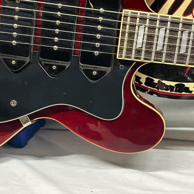 Epiphone Riviera P93 WR Semi-Hollow Body Electric Guitar - Wine Red image 6