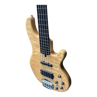Lakland Skyline 55-02 Deluxe FRETLESS Natural / Lined Ebony *RARE!* IN STOCK image 5