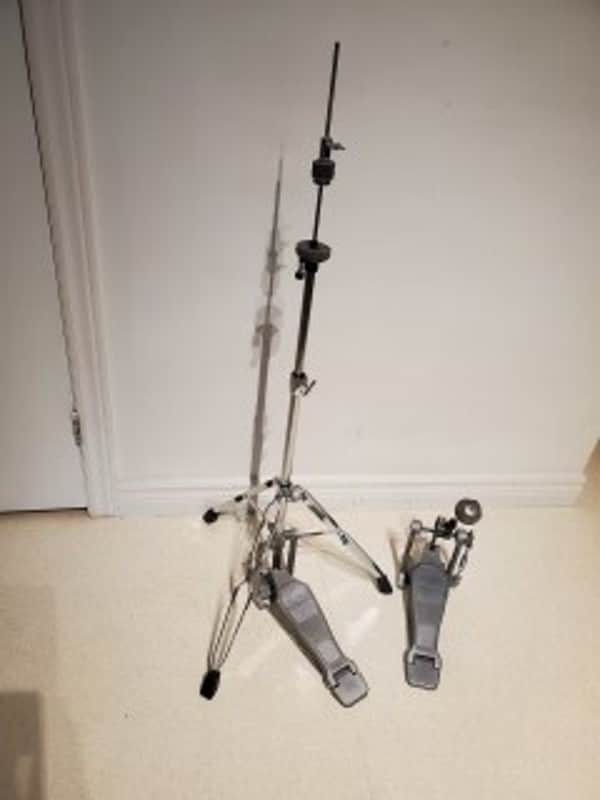 2 Vtg  Pearl Hi Hat & Bass Drum Pedals Combo - Super Clean & Smooth Performers A+ image 1