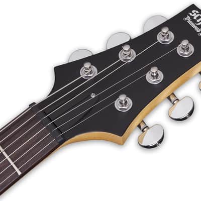 Schecter C-6 Deluxe Left-Handed Electric Guitar - Satin Black (433) image 7