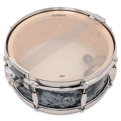 Slingerland Radio King Solid Maple Snare Drum 14x5.5 Black Diamond Pearl image 6