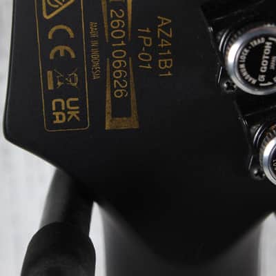 Ibanez Iron Label AZ41B1 Solid Body Electric Guitar Black Flat Finish image 13