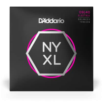 D'Addario NYXL0940 Nickel Wound Electric Guitar Strings Super Light Balanced Tension 9-40 image 1