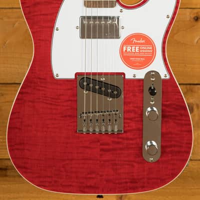 Squier Affinity Series Telecaster FMT SH - Laurel - Crimson Red Transparent image 1