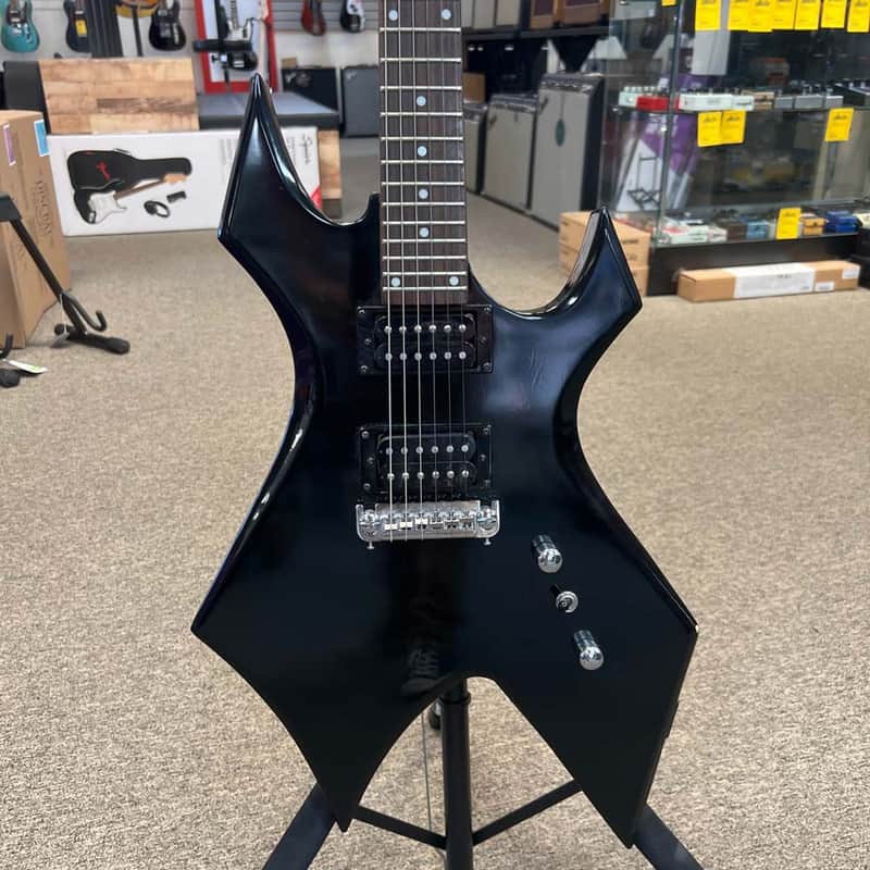 BC Rich Bronze Series Warlock Electric Guitar w/ Gig Bag - Black (Pre-Owned) image 1