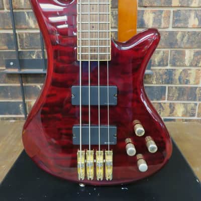 Schecter Diamond Series Elite 4 Electric Bass Guitar - Trans Red image 2
