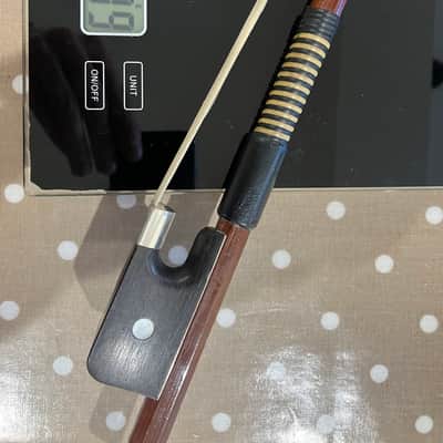 Double Bass French Bow - New Hair Just Had A Recommission - Brazilwood - Made In Czechslovakia image 15