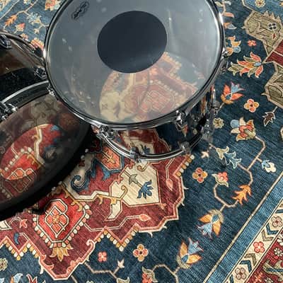Ludwig 50th Anniversary Vistalite 3-Piece Drum Set - Black Sparkle Smoke image 12