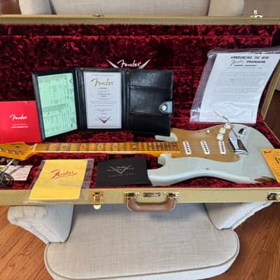 Fender CUSTOM SHOP LIMITED EDITION 1954 RELIC STRATOCASTER 2024 - AGED SONIC BLUE image 1