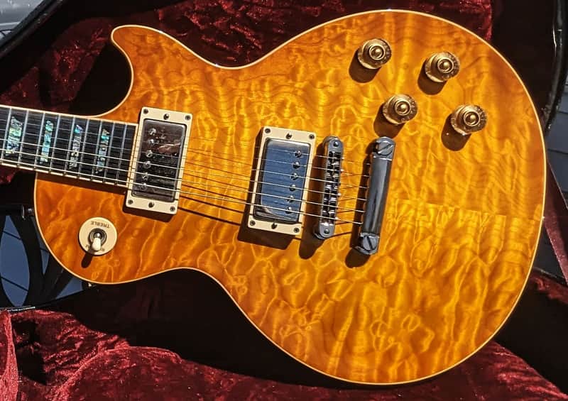 2002 Gibson Custom Shop Les Paul Elegant - AAAA - Amber Quilt Top - 7lbs - 12oz image 1