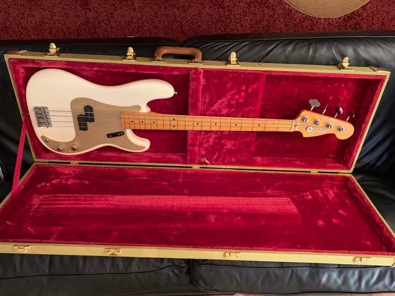 Fender Vintage American Precision Bass ‘57 white image 1