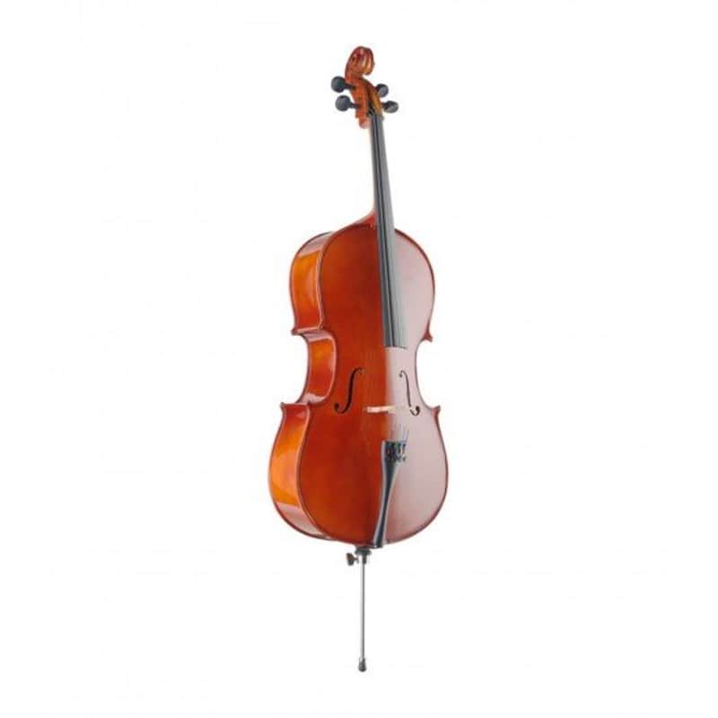 Stagg 4/4 Size Solid Spruce Cello with Protective Bag image 1