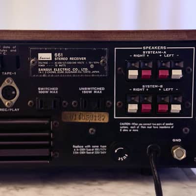 πΆβ¨ Sansui 661 Vintage Stereo Receiver w/ Original Wood Case β Serviced, LED, Cleaned & Tested image 14