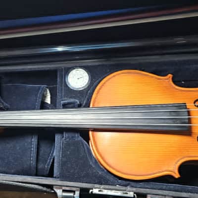 2004 |ROM| Adj & Upgr Gliga Genial 3/4 Violin | Flamed Back | Dominant Strings | Brazilwood Bow image 5