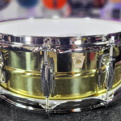 Ludwig "Super Brass" Snare Drum - 5 x 14 in. Aluminum Snare Drum / Authorized Dealer / Free Shipping image 2
