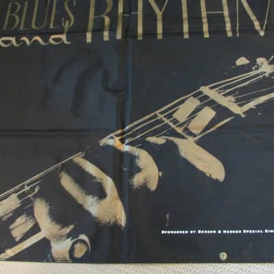 1992 Benson & Hedges Blues & Rhythm Festival Giant 71" x 48" Heavy Vinyl Outdoor Festival Display Banner RARE!!! image 4
