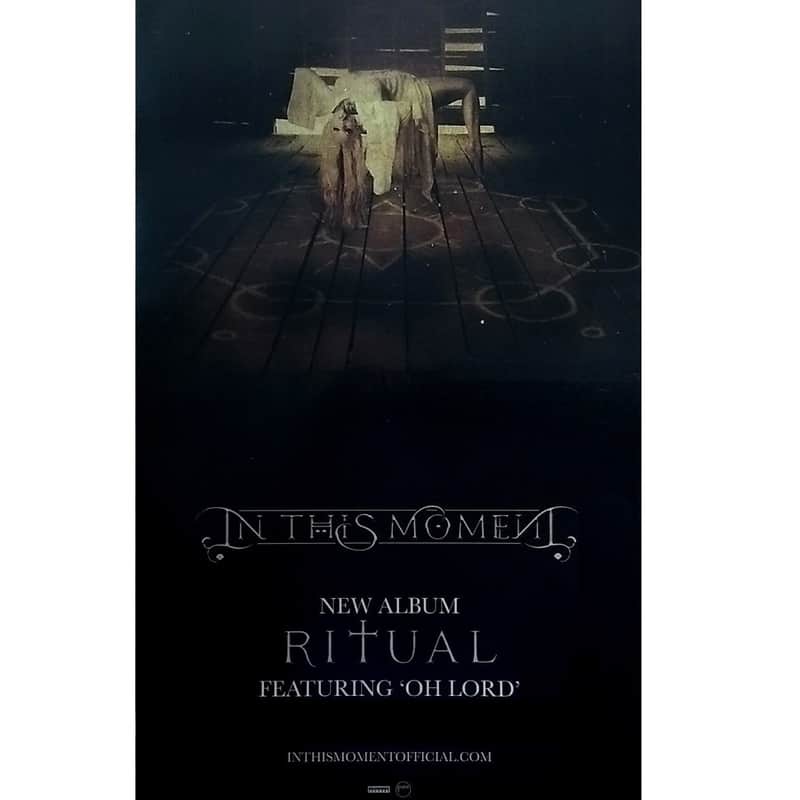 IN THIS MOMENT - Ritual Ltd Ed Rare New Tour Poster! HALESTORM LACUNA COIL New Years Day ARCH ENEMY image 1