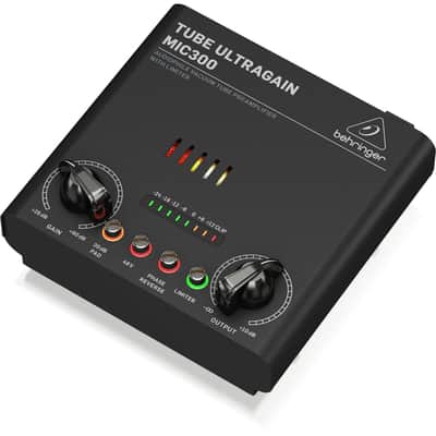 Behringer MIC300 Audiophile Vacuum Tube Preamplifier with Limiter image 1