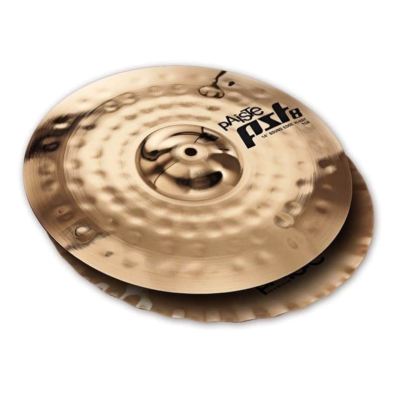 Paiste PST 8 Reflector Sound Edge Hi Hat Cymbals 14" image 1