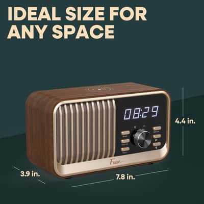 Fuse Hark Bluetooth Radio Speaker 10W Wireless Charger FM Radio Alarm Clock image 5