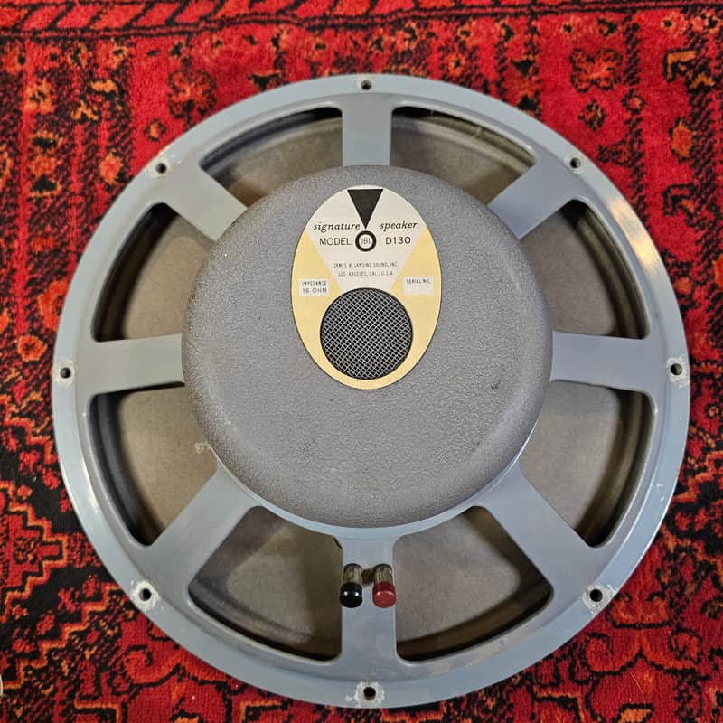 1960's JBL D130 15 inch speaker 16ohms Gray image 1