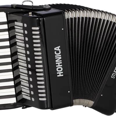 Hohner 44-Key Student XII Piano Accordion - Black (STUXII) image 1