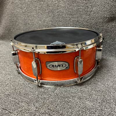 Mapex M 14x5.5" Snare Drum Orange Satin Lacquer Finish image 1