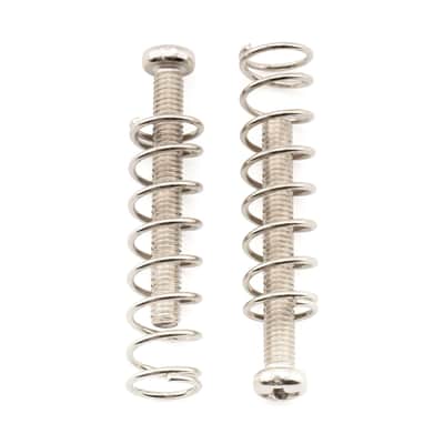 25mm Pan Head Humbucker Pickup Mounting Screws and Steel Springs Set for Import Electric Guitar, Nickel (Set of 6) image 6