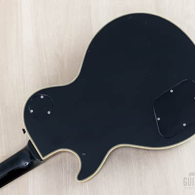 1980s Burny John Sykes LC-70JS Black Beauty Custom Vintage Guitar w/ Mono Case, Fernandes Japan image 14