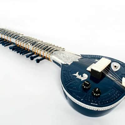 Naad Indian Musical String Instrument  Electric Travel Sitar With Bag, Mizrab image 2