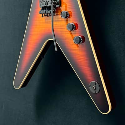 Dean - USA - ML - Flame Top - Trans Brazilia - Floyd Rose - Double Black / Zebra Pickups - Black Hardware - OHSC - Call for Best Price !!! image 5