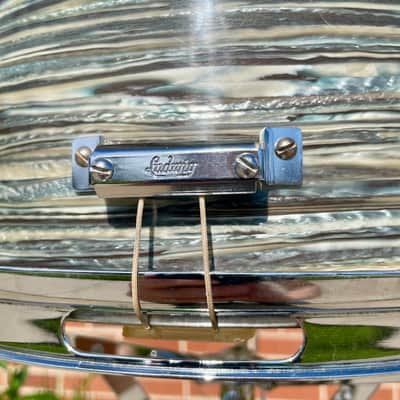 1960s Ludwig 5x14 Pioneer Snare Drum Oyster Blue Pearl image 9