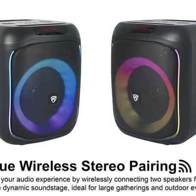 2 Rockville ROCKBOX PRO V2 6.5" 150w Portable Bluetooth Speakers w/Wireless Link image 8