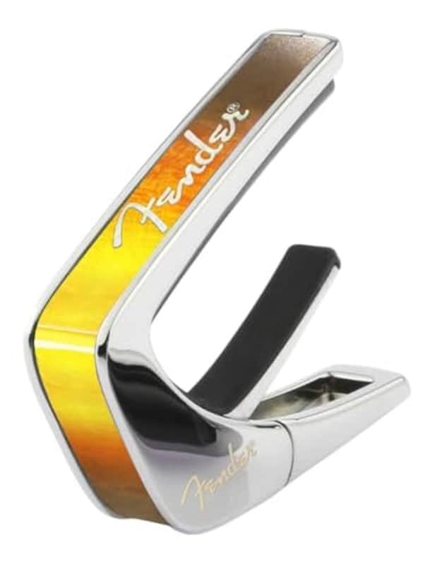 Thalia Guitar Capo - Fender Officially Licensed w/Fender Specific Fret Pads (Sunburst w/White Spaghetti Logo) image 1