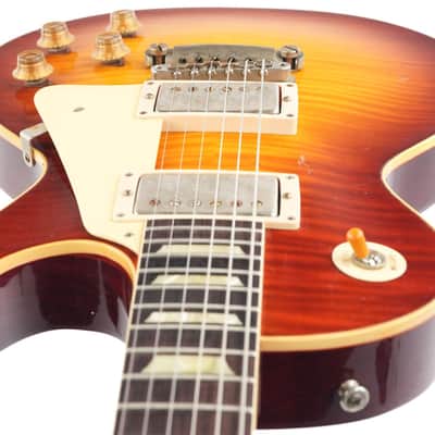 Gibson 1959 Les Paul Standard Reissue Light Aged Cherry Teaburst image 12