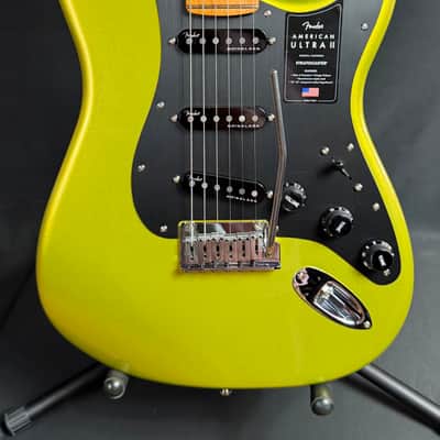 Fender American Ultra II Stratocaster Electric Guitar Solar Flare Finish w/ OHSC image 2