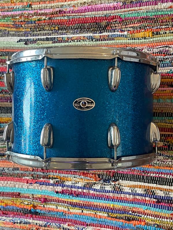 Slingerland 1970’s 14” Sparkling Blue Pearl Rack Tom image 1